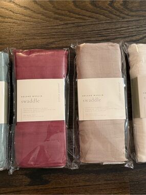 Little Unicorn Deluxe Muslin Swaddle Blanket x 4